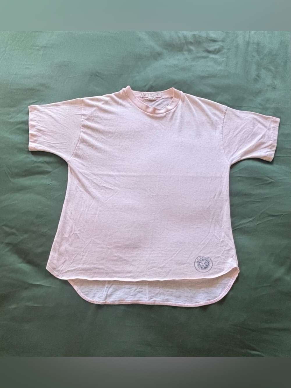 An Oldie But Goodie - Vintage Le Tigre High Low T-Shirt (Pale Pink)